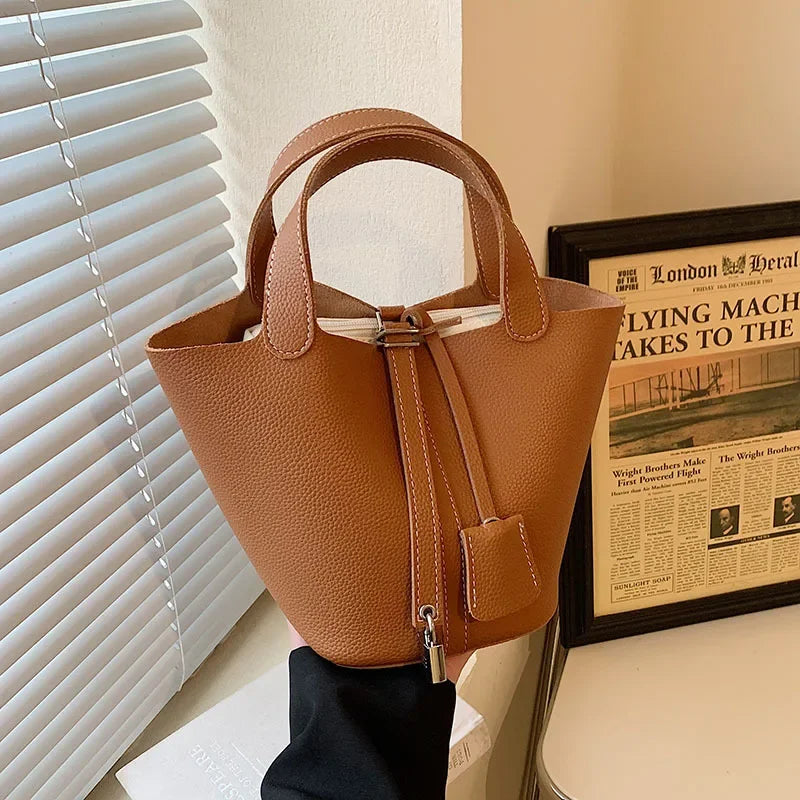Fashionable 2023 New Women's Handbag Vintage Bucket Bag Niche Design High-end Feel Simple Tote Bag Waist Packs | Kimlud...