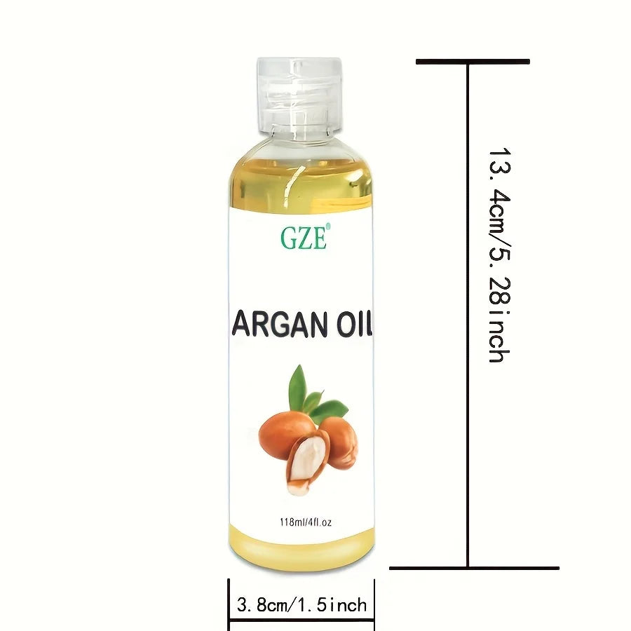 GZE Organic Moroccan Argan Oil Pure Cold Pressed Virgin Premium Grade Moisturizer for Dry, Damaged Skin, Hair, Face,...