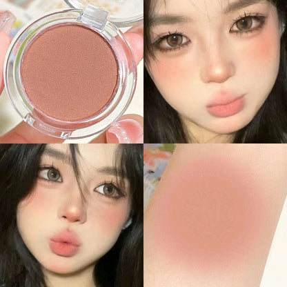 HISYI monochrome blush whitening matte cosmetics vitality girl nude makeup natural smudge monochrome blush plate
