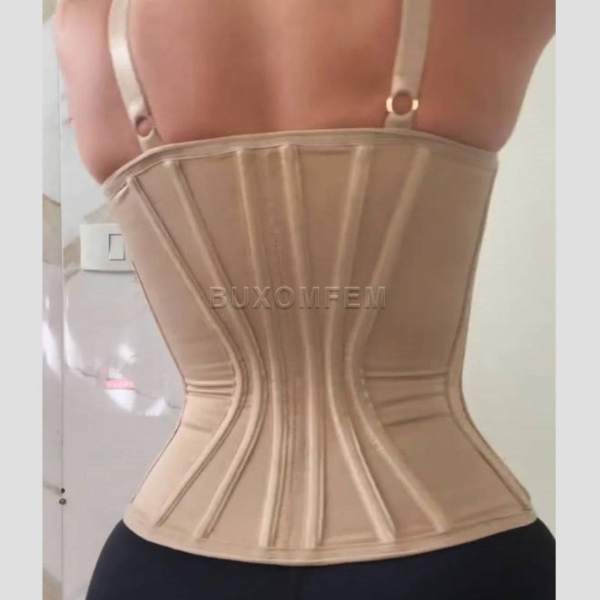 Women's Modeling Fajas ColombianasSeamless Thong Body Shaper with Fish Bones Double Compression Slim Fit Crosets Shapewear Tops