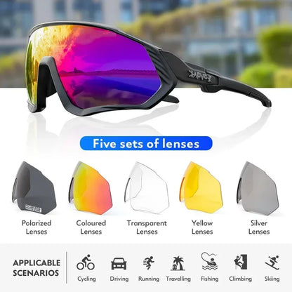 Cycling Sunglasses Sports Cycling Glasses Bike Eyewear MTB Dark Glasses Outdoor Bicycle Goggles for Men Women Sunglasses UV400 - Kimlud