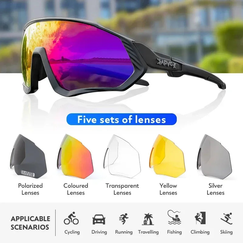Cycling Sunglasses Sports Cycling Glasses Bike Eyewear MTB Dark Glasses Outdoor Bicycle Goggles for Men Women Sunglasses UV400 - Kimlud