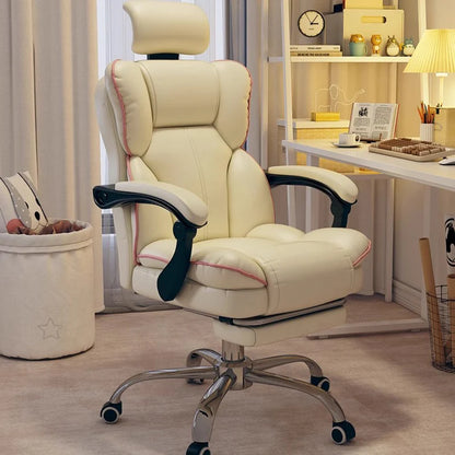 Rolling Wheels Office Chair Cheap Lightweight Footrest Reading Backrest Luxury Office Chair Ergonomic Taburete Salon...