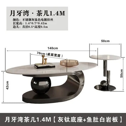 Nordic Living Room Coffee Tables Modern Design Decor Oval Coffee Tables Minimalist Mesa De Centro De Sala Home Furniture...