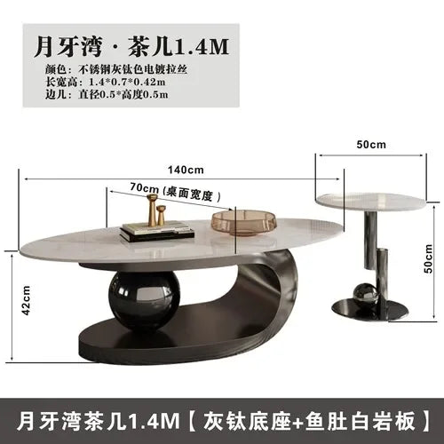 Nordic Living Room Coffee Tables Modern Design Decor Oval Coffee Tables Minimalist Mesa De Centro De Sala Home Furniture...
