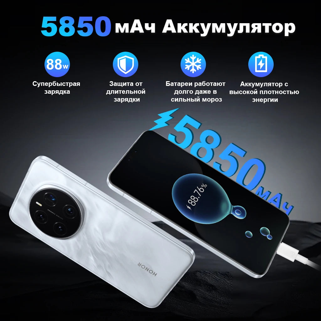 【IN STOCK】Global Version HONOR Magic7 Pro 5G Smartphone Magic 7 Pro Snapdragon 8 Elite 120Hz OLED Screen 100W Fast...