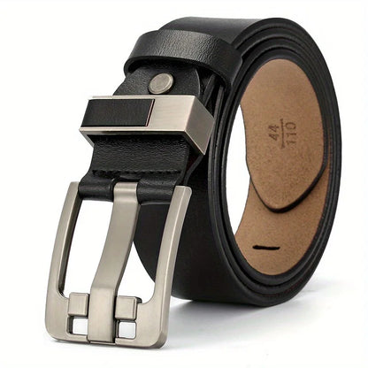 Long Large Plus Size 130 140 150 160 170cm Vintage Alloy Pin Buckle Men Belt High Quality Leather Luxury Straps Male Belt - Kimlud