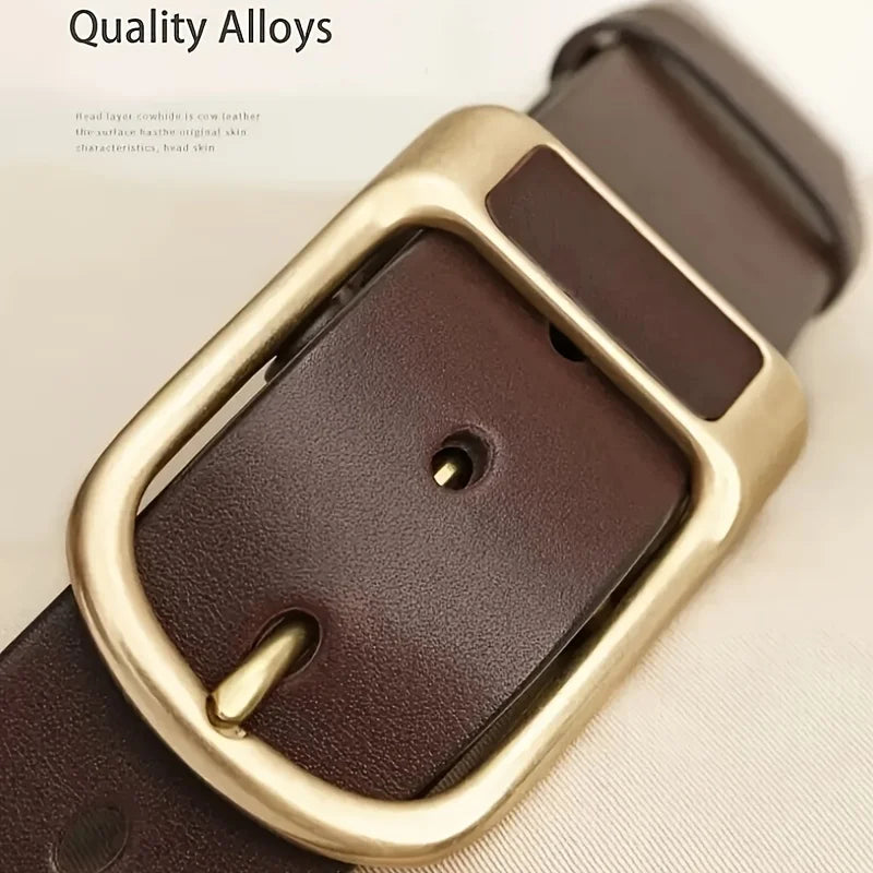 Men's Trendy Casual Belt For Men Coboy Style Belts Pin Buckle Belt Jeans Retro Belt Business Casual Belt | Kimlud Mid...
