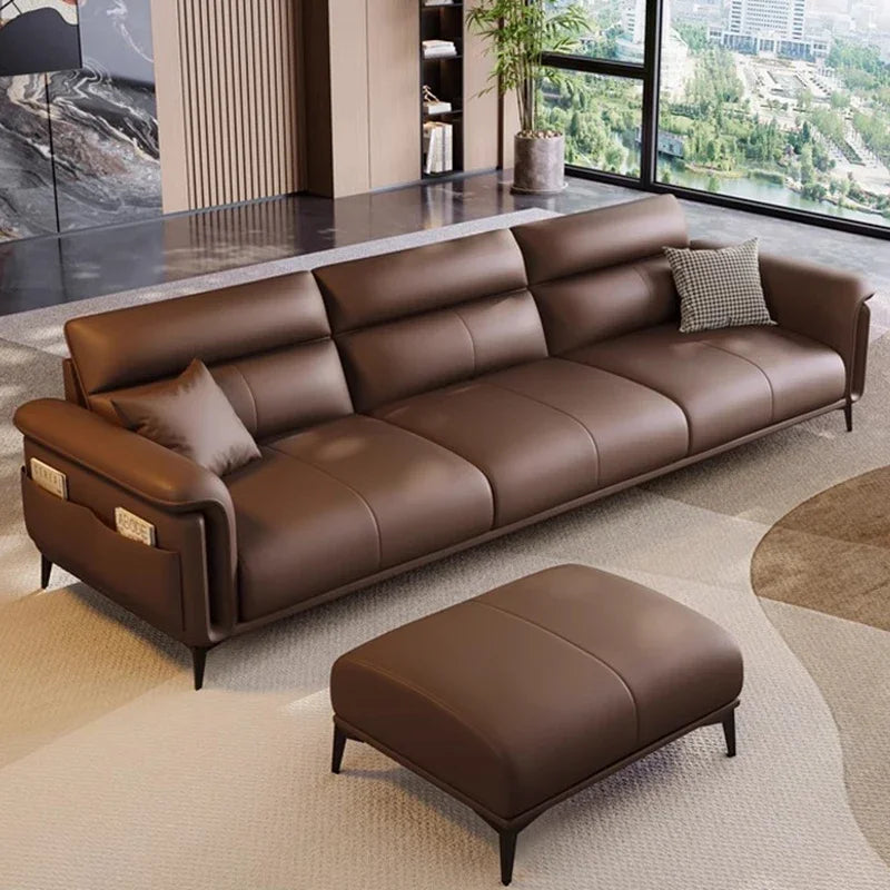Leather Modern Living Room Sofas Nordic Minimalist Lazy Luxury Living Room Sofas Europe Recliner Woonkamer Banken...