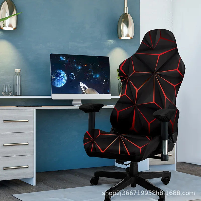 One-Piece Stretch Gaming Chair Cover Brilliant Green Light Chair Cover High Elasticity for Office Gaming Chairs Home Decoration - Kimlud