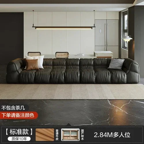 Puff Leather Sofa Bedrooms Comfortable Reclining Luxury Designer Lazy Sofa Modern Minimalist Sofy Do Salonu Home...
