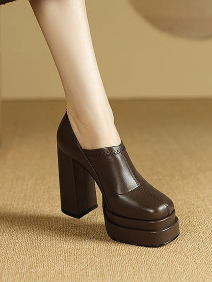 Suprt High Heels Women Fashion Shoes Chunky Dress Luxury Shoes Autumn Sexy Woman Pumps 2025 New Designer Elegant Mujer Zapatos