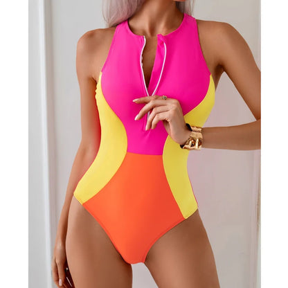 2026 Sexy One Piece Swimsuits Closed Women's Swimwear Sports Surfing For Swimming Wear Body Bathing Suits Beachwear Pool Bather - Kimlud