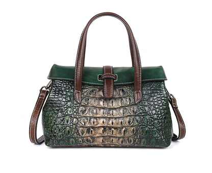 MOTAORA Green Small Women Shoulder Bags Genuine Leather Designer Handbags For Ladies Luxury Alligator Handbag For Phone Bag 2025