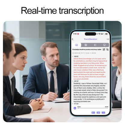 Smart AI Recording Device with WiFi Quick Charge Large Memory Noise Reduction Function Portable Voice Activated Dictaphone