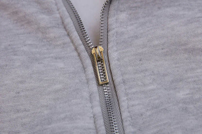 Half Zipper Hooded Short Plush Sweater, Casual Sports Sweater, New Fashion, Autumn, Winter, 2024 - Kimlud