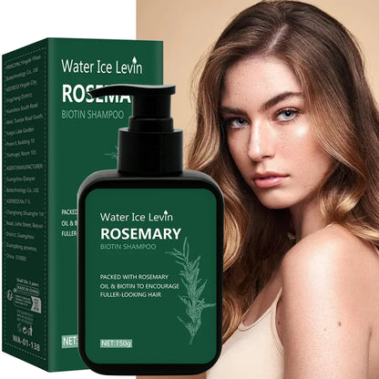 Rosemary Biotin Shampoo Hair Growth Deep Cleansing Scalp Care Oil Control Strengthening Hair Root Shampoo 150ml | Kimlud...