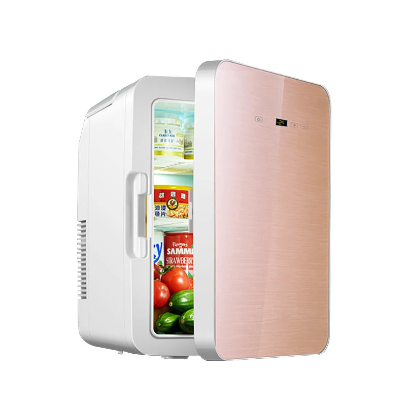 12L Portable Mini Refrigerator Student Dormitory Heating And Cooling Cosmetics Car Home Dual-Use Refrigeration And Preservation - Kimlud