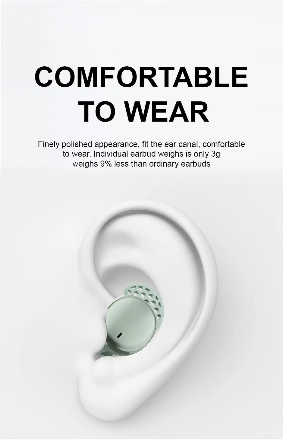 Wireless Earphone Sleep Earbuds for Side Sleepers Wireless Earbuds Comfortable Noise Blocking Music Sleep Dual Mode |...