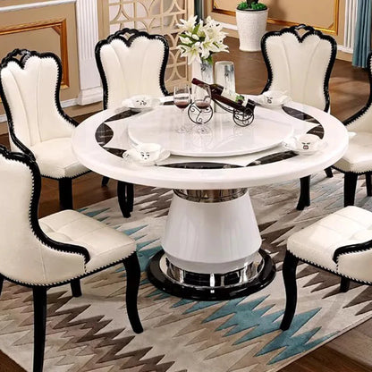 Side Round Dining Table Console Center Luxury Lounge Portable Dining Table Service Bistro Mesas De Jantar Living Room Furniture