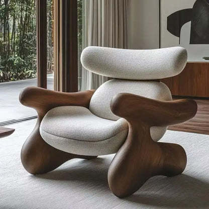 Beige Design Living Room Chairs Trending Italian Wooden Occasional Chairs Living Room Arm Ergonomic Fauteuils De Salon Furniture - Kimlud