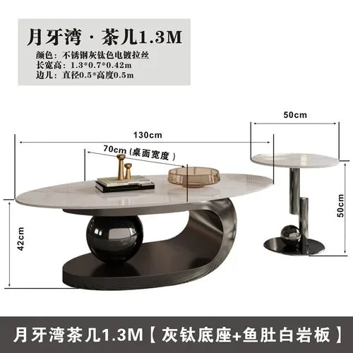 Nordic Living Room Coffee Tables Modern Design Decor Oval Coffee Tables Minimalist Mesa De Centro De Sala Home Furniture...