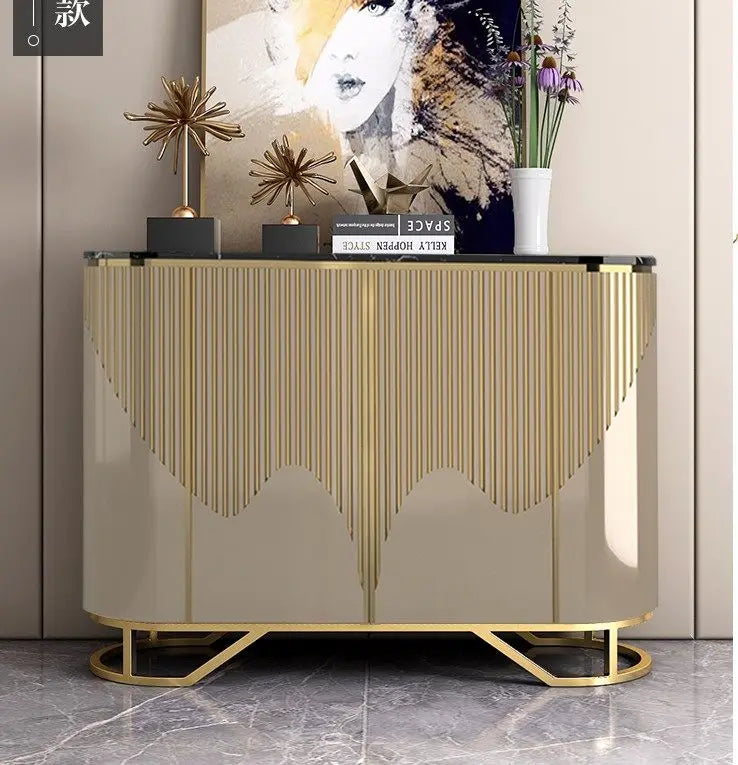 Narrow Luxury Living Room Cabinets Gold Classic French Narrow Living Room Cabinets Space Saving Meuble Rangement...
