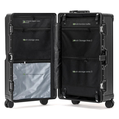 Front Opening Suitcase Aluminium Frame Large Capacity Carrier 28-inch Oversized Luggage 20 inch Trip Cabin Travel Case 2025 New