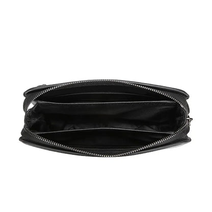 Leather Wallet FL-V1 Men Business Clutch Bag Smart Fingerprint lock Security Anti Theft Handbag Black Safety Men Wallet...
