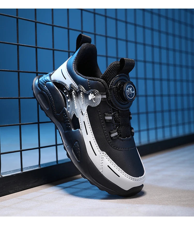 Boys Anti-Slip Waterproof Leather Running Shoes Outdoor Sports Walking Shoes Comfort Kids Sneakers For Autumn Winter...