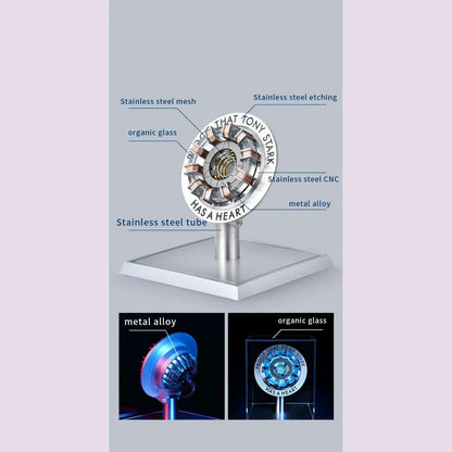 Alloy Reactor Chest Light 1/1 Ark Electromagnetic Core USD The First Avengers Iron Man Mk1 Iron Man Peripheral Model Gift