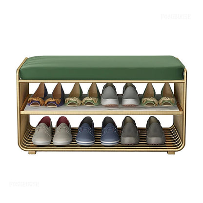 Minimalist Homestay Shoe Changing Stool Nordic Bedroom Long Ottoman Villa Storage Shoe Stools Home Furniture Hallway Porch Bench - Kimlud