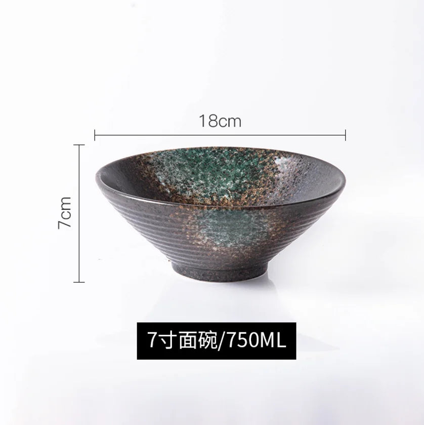 Ramen Bowl Japanese Tableware Noodle Ceramic Soup Tableware | Kimlud Premium Table