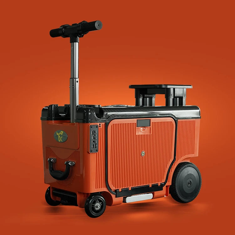 2026 4-Wheel Smart Ride-On Suitcase for Elderly/Kids - 8km/h, 150kg Load, Cabin-Friendly (3C Certified Battery) - Saudi Approved - Kimlud