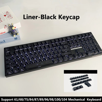 2026 New Cherry Height Keycap Side Print Dual Injection Character Full Set of OEM Keycaps suitable for Mechanical Keyboard
