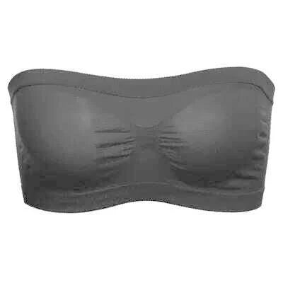 Women’s Strapless Seamless Tube Top Bra Anti-Slip Wireless Bandeau for Summer Outfit