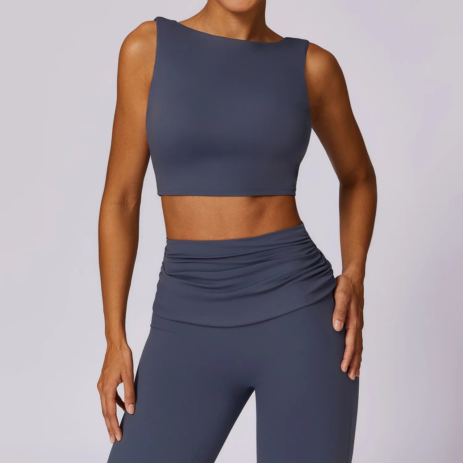 High Strength Sports Bra Shockproof Crop Top Anti-sweat Fitness Top Women Yoga Bra Backless Push Up Sport Top Gym Workout Top - Kimlud