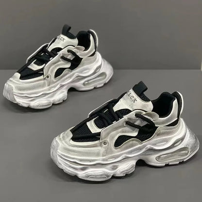 High Platform Designer Sneakers for Men Comfort Breathable Sports Running Shoes Original Men's Red Sneakers Zapatillas De Hombre - Kimlud