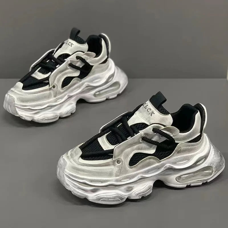 High Platform Designer Sneakers for Men Comfort Breathable Sports Running Shoes Original Men's Red Sneakers Zapatillas De Hombre - Kimlud