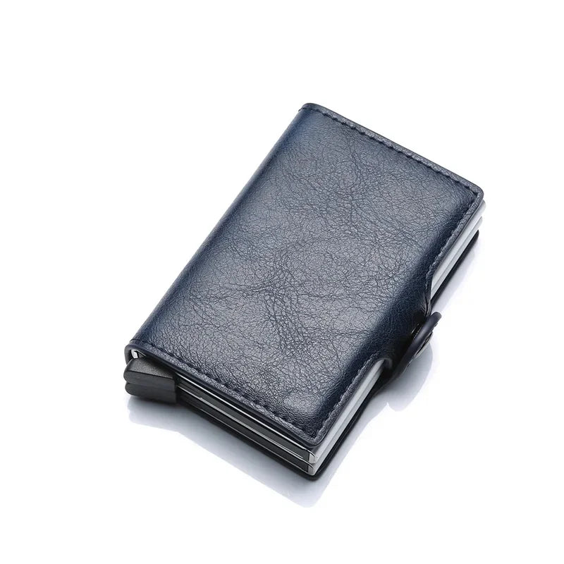 Anti Rfid Carbon Fiber Credit Card Holder Mens 14 Bank Cardholder Case Wallet Metal Minimalist Wallet Money Bag Male Purses