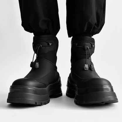High Quality Couples Platform Ankle Boots Outdoor Non-slip Wear-resistant Safety Shoes for Men Comfort Thick Soled Mens Sneakers