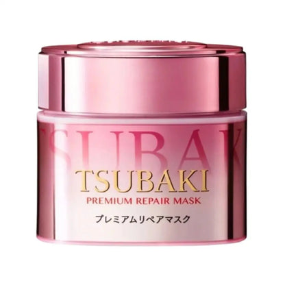 TSUBAKI Premium Repair Mask Deeply Repair Damaged Hair Smoothing And Nourishing Reduce Split And Dry Ends Salon-Grade Care 180g