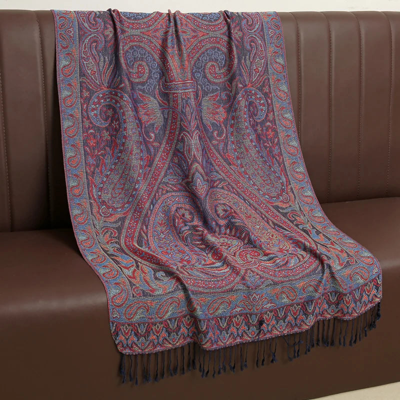 Luxury Brand Autumn Cashmere Pashmina Shawl Lady Wrap Warm Winter Scarves Design Print Female Foulard Cotton Stoles...