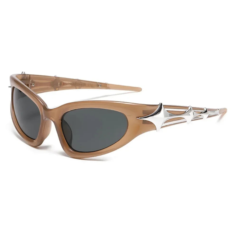 Y2k Fashion Punk Sports Sunglasses for Men Women Luxury Brand Designer Sun Glasses Men's Vintage Shades UV400 Goggle...