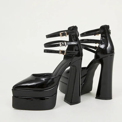 2023 Women Sandals Fashion Summer Shoes Sexy Ankle Strap Platform Wedges High Heels Gladiator Sandals Female Chunky Shoes