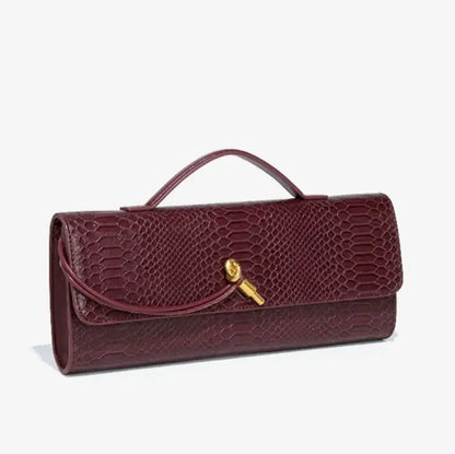 Luxury Design Top-Handle Bag For Women Evening Handbag Long Purse, Crocodile Pattern Crossbody Shoulder Bags Fashionable Outfits - Kimlud