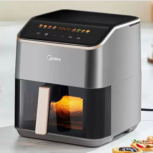 Midea Air Fryer, Home Use, No-Flip, Large Capacity, Video Fryer/Oven All-in-One, Sweet Potato Roaster - Kimlud