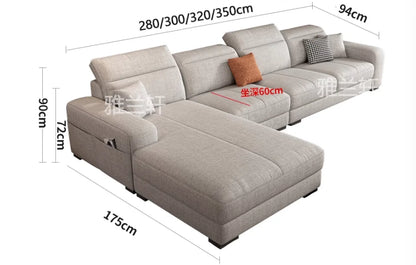 Genuine Modern Living Room Sofas Italian Nordic Minimalist Daybed Sleeper Sofas Recliner Designer Divani Soggiorno...