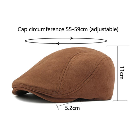 Fashion Berets Men Women Spring Autumn Suede Hats Herringbone Flat Cap Classical Artist Painter Hat Male Female Beret...