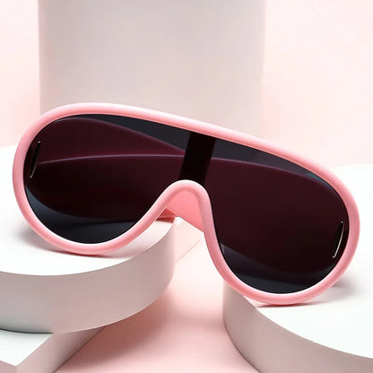 Exaggerate Vintage Round Sunglasses Women Men Circular Sun Glasses Big Eyewear Sunglasses for Male Female Special Shaped - Kimlud